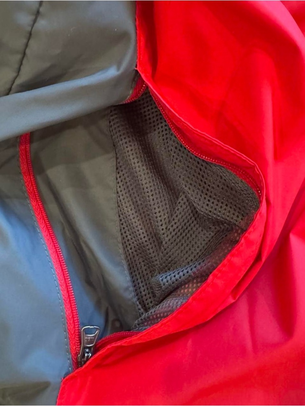 Columbia Packable Windbreaker Jacket Red Gray 3XLT Hooded - Picture 8 of 10
